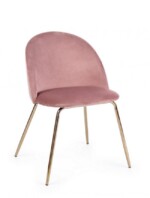 Bizzotto - SEDIA TANYA VELLUTO ROSA