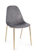 Bizzotto - SEDIA TERRY VELLUTO GRIGIO SCURO