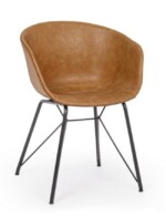 Bizzotto - SEDIA WARHOL PU CUOIO VINTAGE