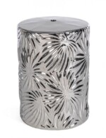Bizzotto - SGABELLO SFINGE LEAF ARGENTO