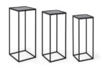 Bizzotto - SET3 TAVOLINO NUCLEOS QU NERO