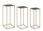 Bizzotto - SET3 TAVOLINO NUCLEOS QU ORO