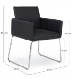 Bizzotto - SEDIA C-BR SIXTY PU NERO - immagine 2