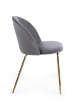 Bizzotto - SEDIA TANYA VELLUTO GRIGIO SCURO - immagine 4