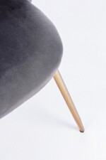 Bizzotto - SEDIA TANYA VELLUTO GRIGIO SCURO - immagine 5