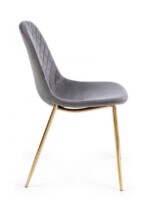 Bizzotto - SEDIA TERRY VELLUTO GRIGIO SCURO - immagine 4