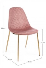 Bizzotto - SEDIA TERRY VELLUTO ROSA - immagine 2