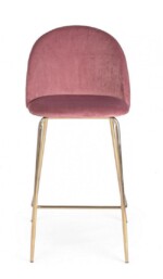 Bizzotto - SGABELLO BAR CARRY VELLUTO BLUSH - immagine 3