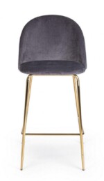 Bizzotto - SGABELLO BAR CARRY VELLUTO GRIGIO SCURO - immagine 3