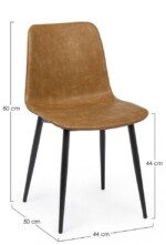 Bizzotto - SEDIA KYRA PU CUOIO VINTAGE - immagine 2