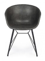Bizzotto - SEDIA WARHOL PU ANTRACITE VINTAGE - immagine 3