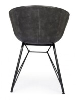 Bizzotto - SEDIA WARHOL PU ANTRACITE VINTAGE - immagine 4