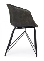 Bizzotto - SEDIA WARHOL PU ANTRACITE VINTAGE - immagine 5