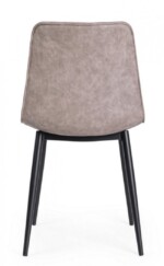 Bizzotto - SEDIA KYRA NERO PU BEIGE VINTAGE - immagine 4