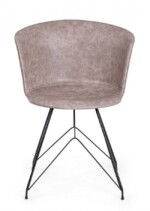 Bizzotto - SEDIA LOFT NERO PU BEIGE VINTAGE - immagine 3