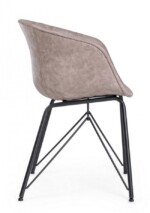 Bizzotto - SEDIA WARHOL NERO PU BEIGE VINTAGE - immagine 5