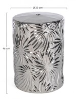 Bizzotto - SGABELLO SFINGE LEAF ARGENTO - immagine 2
