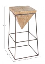 Bizzotto - SGABELLO BAR PRISMY H70 - immagine 2