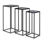 Bizzotto - SET3 TAVOLINO NUCLEOS QU NERO - immagine 5