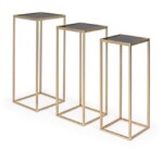 Bizzotto - SET3 TAVOLINO NUCLEOS QU ORO - immagine 5