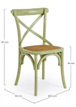 Bizzotto - SEDIA CROSS VERDE - immagine 2