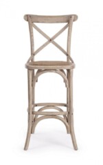 Bizzotto - SGABELLO BAR CROSS GRIGIO NATURALE - immagine 3