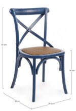 Bizzotto - SEDIA CROSS BLU - immagine 2