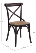 Bizzotto - SEDIA CROSS NERO - immagine 2