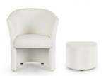 Yes - POLTRONA C-POUF RITA BIANCO - immagine 3