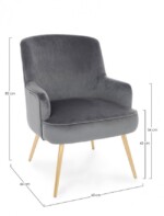 Bizzotto - POLTRONA CLELIA GRIGIO - immagine 2