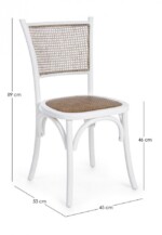 Bizzotto - SEDIA CARREL BIANCO - immagine 2