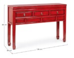 Homemotion - CONSOLLE 3C JINAN ROSSO - immagine 2