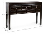 Homemotion - CONSOLLE 3C JINAN NERO - immagine 2