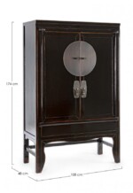 Homemotion - ARMADIO C-RIPIANI JINAN NERO 108X48X174 - immagine 2