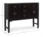 Homemotion - CONSOLLE 4A-5C JINAN NERO - immagine 2