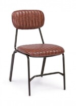 Bizzotto - SEDIA DEBBIE ARANCIO SCURO VINTAGE