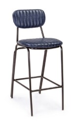 Bizzotto - SGABELLO BAR DEBBIE BLU VINTAGE