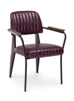 Bizzotto - SEDIA C-BR NELLY BORDEAUX VINTAGE