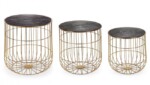 Bizzotto - SET3 TAVOLINO CONTENITORE MARIAM