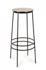 Homemotion - SGABELLO BAR AMIRA ORO H77