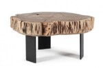 Homemotion - TAVOLINO KEVAL NATURAL 70X65