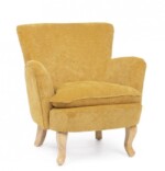 Bizzotto - POLTRONA CHENILLE OCRA
