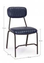 Bizzotto - SEDIA DEBBIE BLU VINTAGE - immagine 2