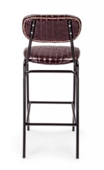 Bizzotto - SGABELLO BAR DEBBIE BORDEAUX VINTAGE - immagine 4