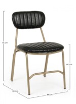 Bizzotto - SEDIA ADDY NERO - immagine 2
