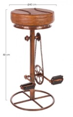 Bizzotto - SGABELLO BAR CYCLE RAME H80 - immagine 2