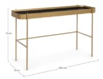 Bizzotto - CONSOLLE RASHIDA ORO 120X43 - immagine 2
