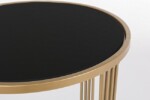 Bizzotto - SET2 TAVOLINO AFEF ORO/NERO - immagine 4