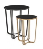 Bizzotto - SET2 TAVOLINO AFEF ORO/NERO - immagine 5