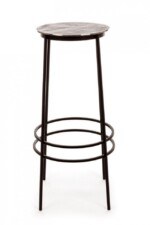 Homemotion - SGABELLO BAR AMIRA NICKLE H77 - immagine 3